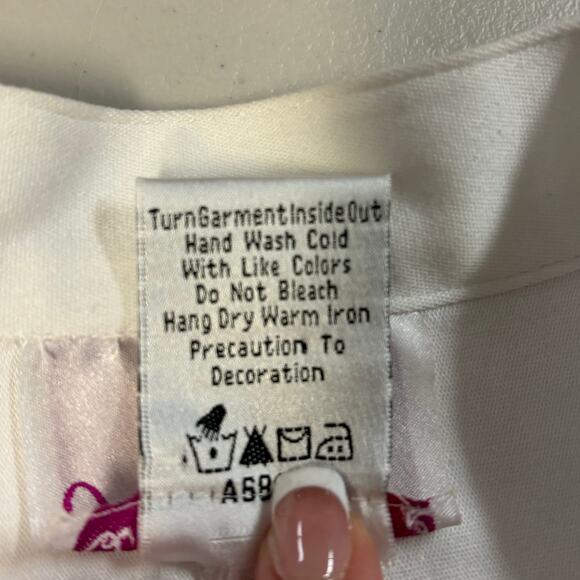 Quacker Factory Fish Women's Medium Embroidered Embellished Full Zip Coat Jacket - Picture 5 of 10